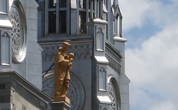 Close Up of Notre-Dame Cathedral Basilica, Ottawa